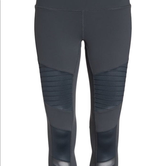 Alo high waist Moto Anthracite leggings - Picture 1 of 13